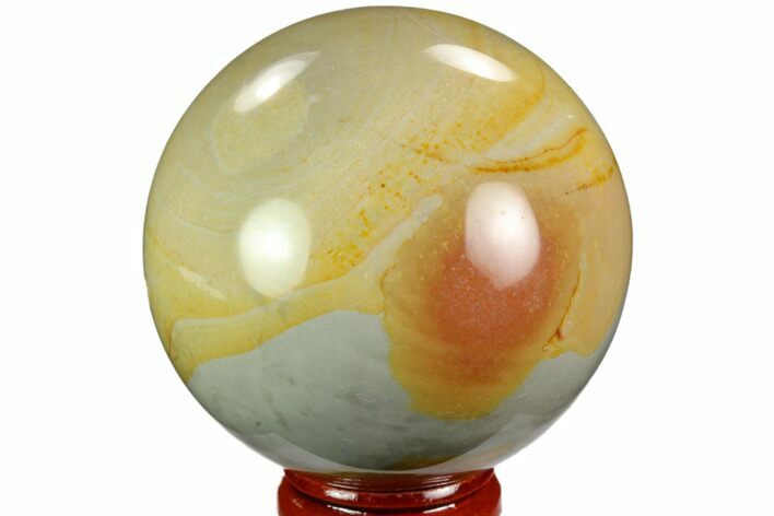 Polished Polychrome Jasper Sphere - Madagascar #124131
